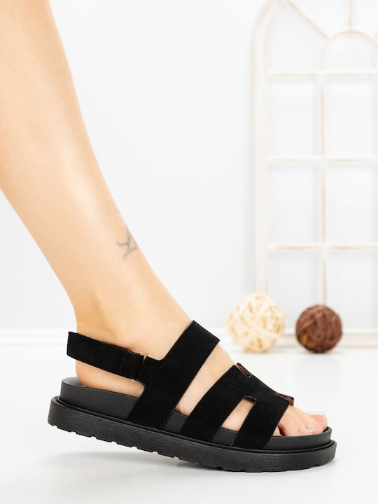Γυναικεία Σανδάλια Flatforms Μαύρα