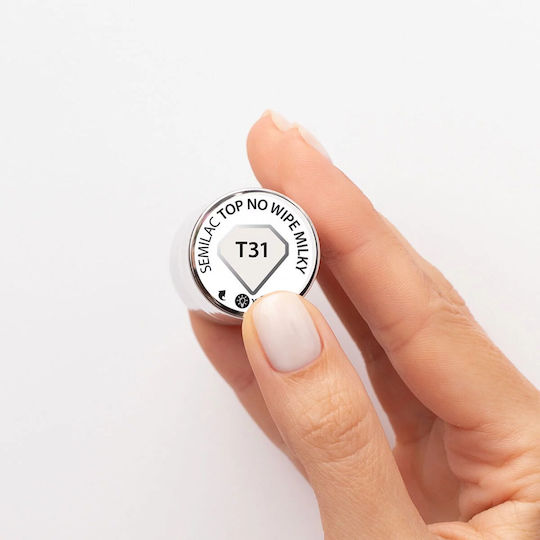 Semilac Top Base für UV/LED 7ml Milky