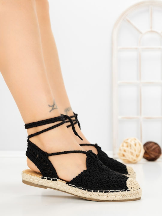 Espadrile Dama În Culoare Neagră