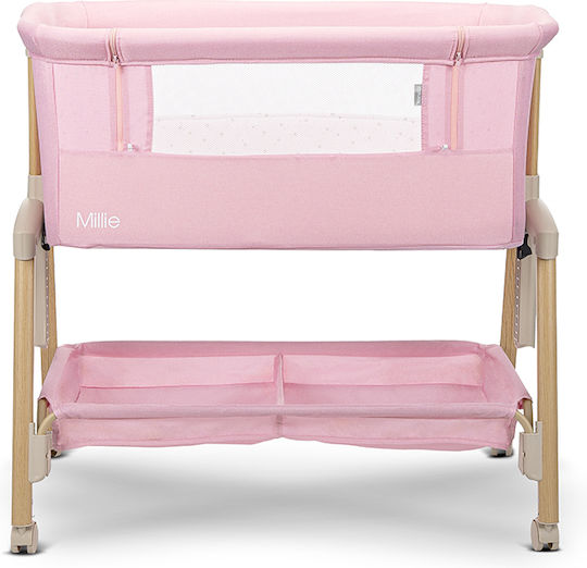 Lorelli Babywiege Millie mit Matratze und Rädern Rosa