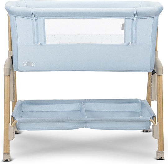 Lorelli Babywiege Millie mit Matratze und Rädern Blau