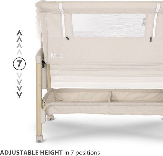 Lorelli Babywiege Millie mit Matratze und Rädern Rosa