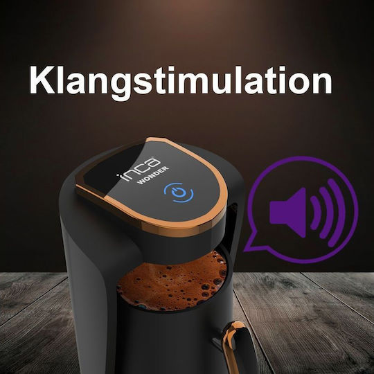 Inca Turbo Espressokocher Edelstahl Schwarz