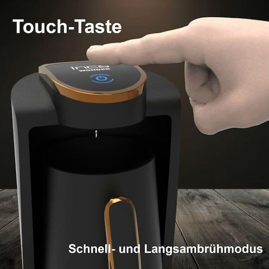 Inca Turbo Espressokocher Edelstahl Schwarz