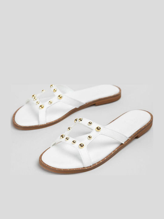 Women's Flat Sandals White