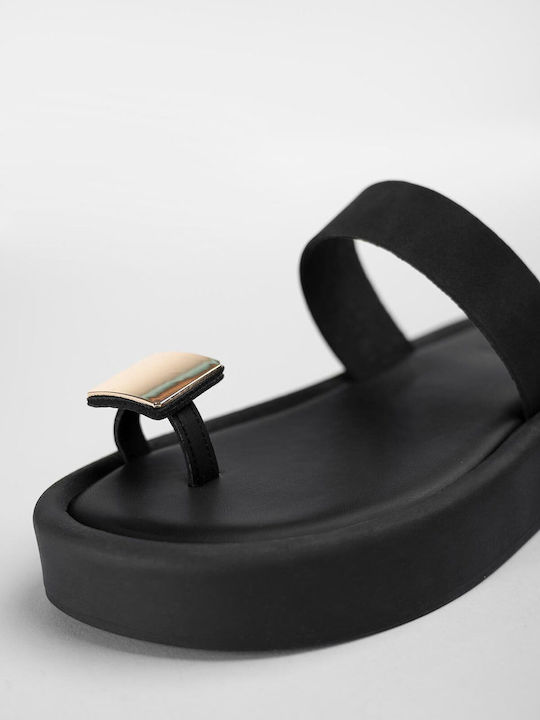 Women's Flat Sandals Flatforms Black
