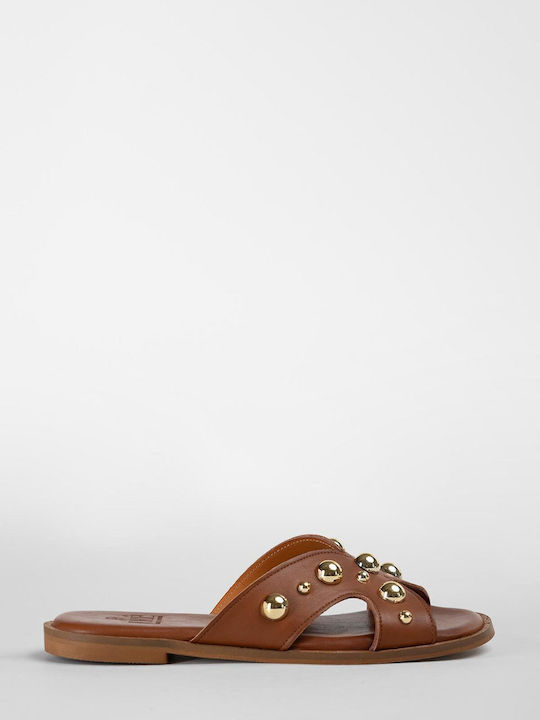 Women's Flat Sandals Tabac Brown