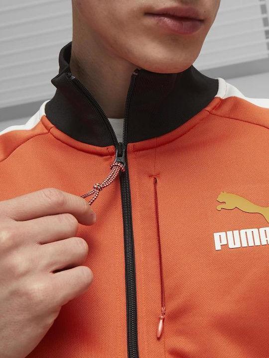 Ανδρική Ζακέτα Track Jacket Πορτοκαλί