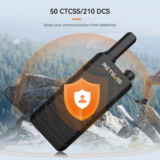 Retevis B63b Mini Ultra Slim Walkie Talkie Pmr446 Usb-c Vox Set 2 Stücke