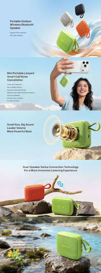Remax RB-MB16 Waterproof Bluetooth Speaker 5W with Battery Life up to 12 Hours Orange