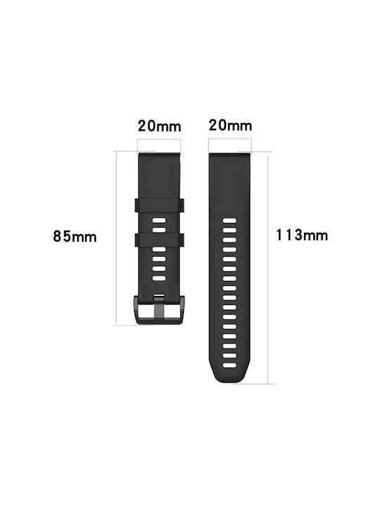 Λουράκι Σιλικόνης Ροζ (Garmin Instinct 2S)