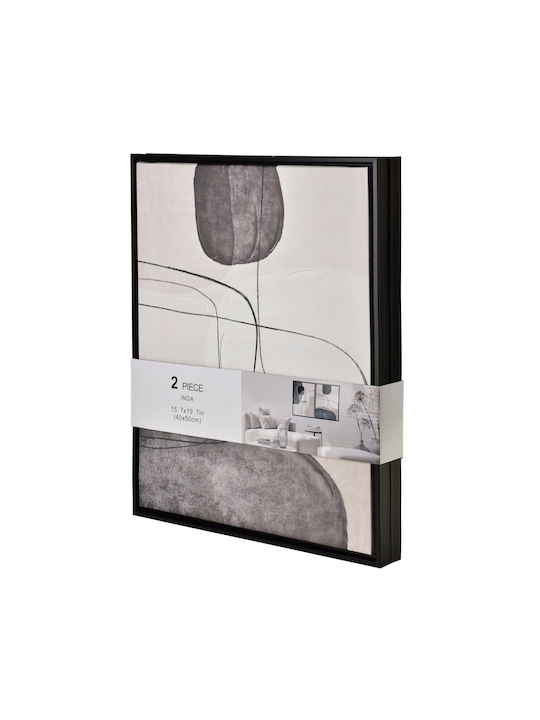 Inga Set 2 Paintings 40x50cm Modern
