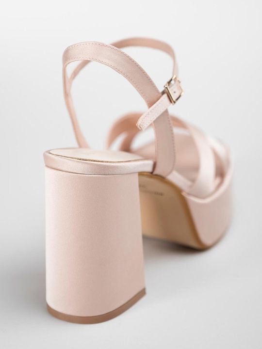 Fabric Beige Sandals