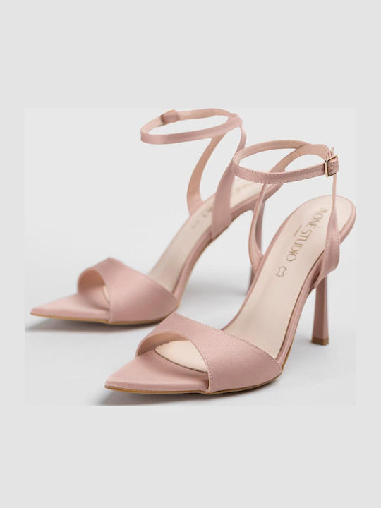 Fabric Pink Sandals