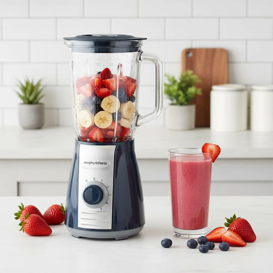 Morphy Richards Mixer mit Glas Kanäta 1,5 l Schwarz 403010