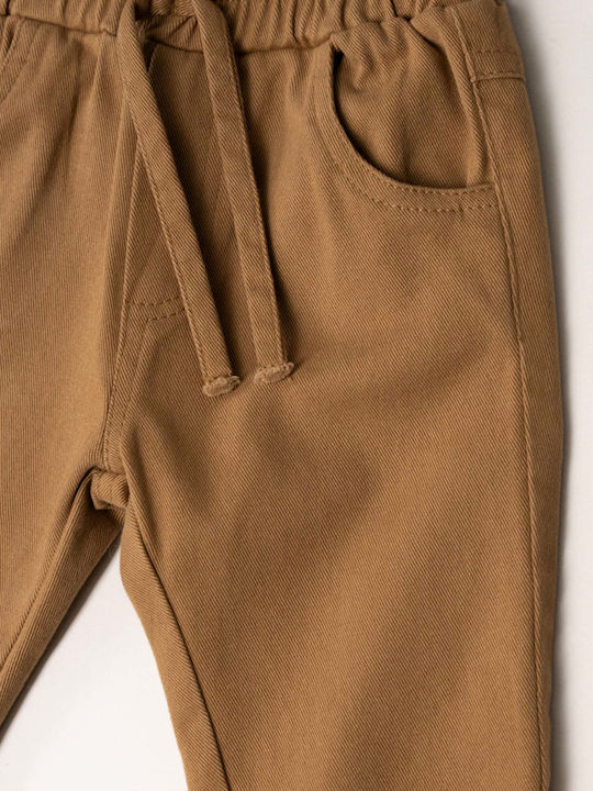 Kinderbekleidungssets mit Hosen und Mantel Sommer 3 Stück Beige
