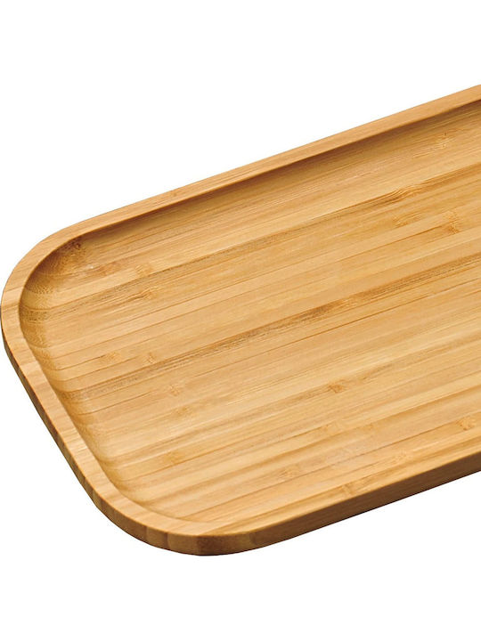 Kesper Bamboo Rectangular Serving Tray made of Bamboo in Beige Color 30.5x20x2cm 58160 1pcs