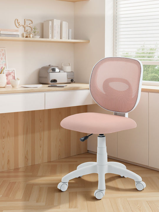 HomCom Scaun de Birou Roz