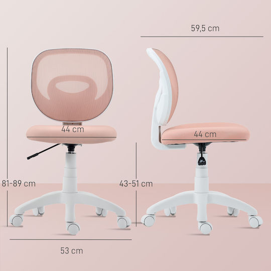 HomCom Office Chair Pink