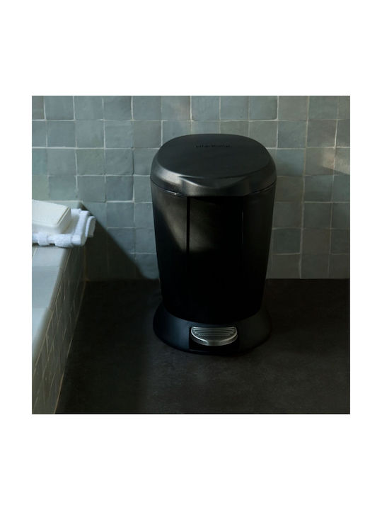 Simplehuman Waste Bin Waste Plastic with Pedal Black 6lt 1pcs