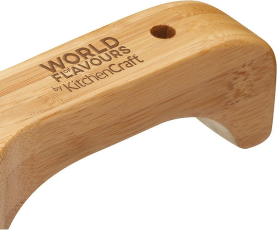 Kitchen Craft World of Flavours Bambus Reiben Käse mit Behälter Braune 6x5cm