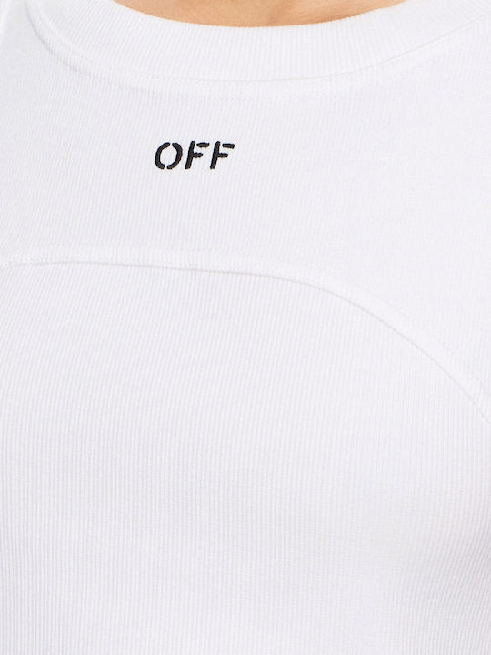 Women's Cotton Sleeveless White Top