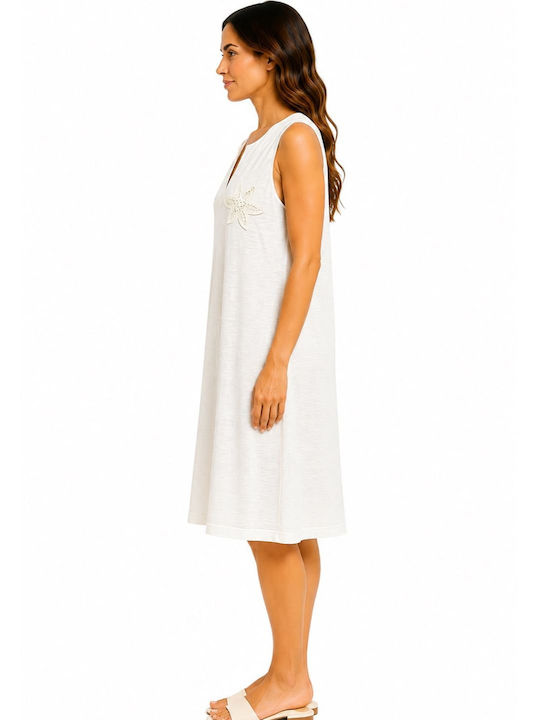 Rochie de vară Midi T-shirt Sand Beige
