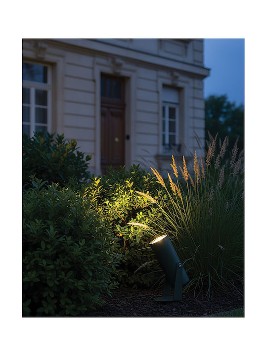 VK Lighting Outdoor LED Floor Lamp for Outdoor Use 9W with Warm White Light IP65 Green
