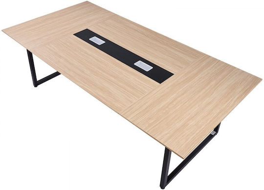 Τραπέζι Συνεδριάσεων 240x120x75εκ. Καφέ Τραπέζι Συνεδριάσεων 240x120x75εκ. Καφέ