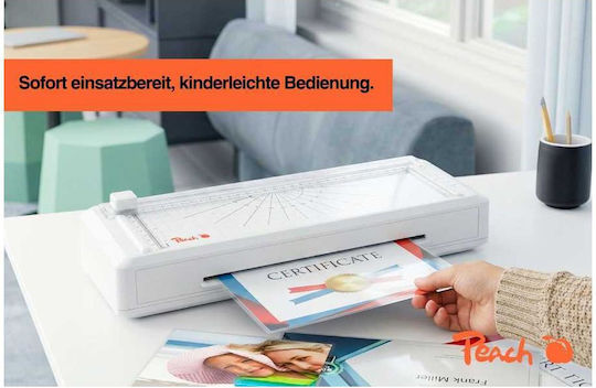Peach Desktop Laminator for A4 with Cutter