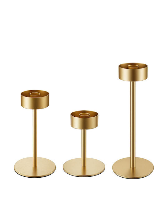 Vevor Set of Metal Candle Holders in Gold Colour 18 Pieces