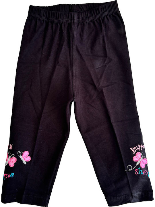 Set Kids Capri Leggings Black-Purple