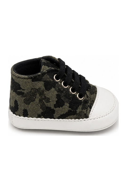 Panino Βρεφικά Sneakers Αγκαλιάς Χακί