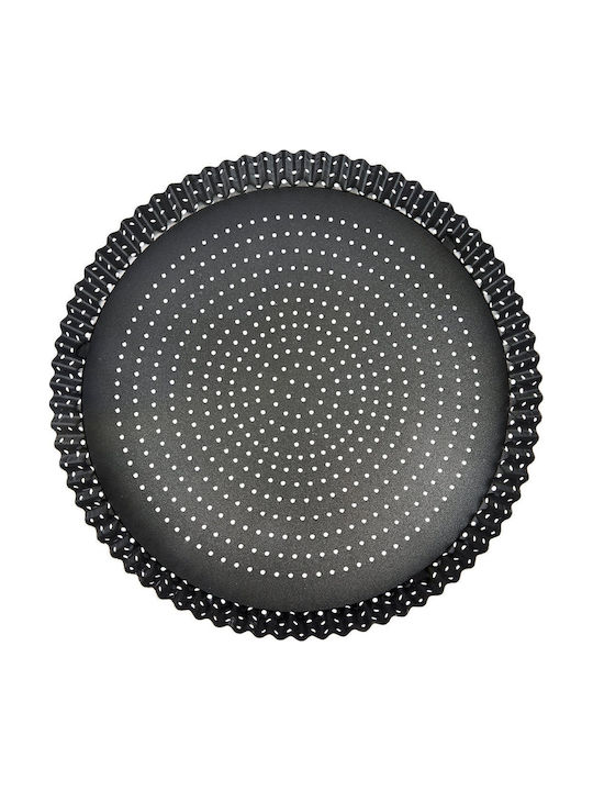Kitchen Craft Quiche Durchlöchertes Backform aus Aluminium mit Antihaftbeschichtung 30cm