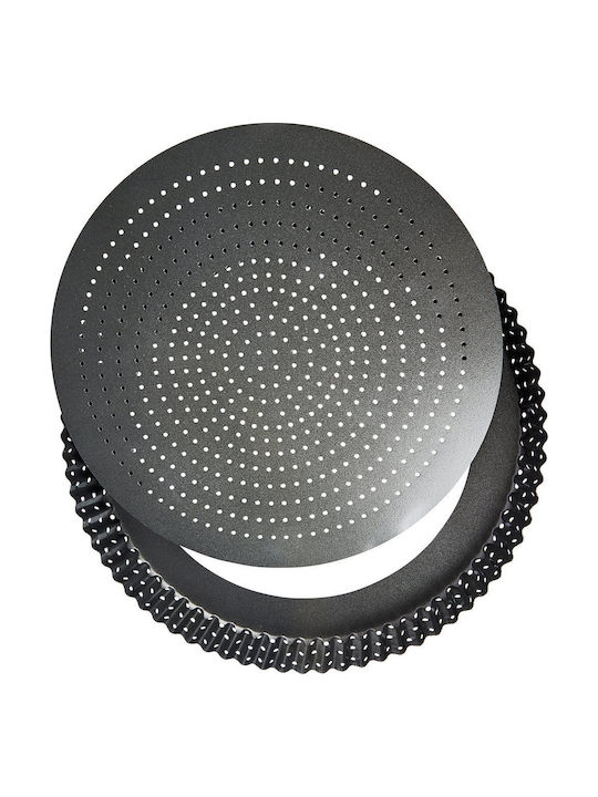 Kitchen Craft Quiche Durchlöchertes Backform aus Aluminium mit Antihaftbeschichtung 30cm