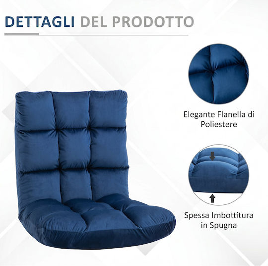 Multifunctional Bean Bag Chair Blue 55x71x53.5cm