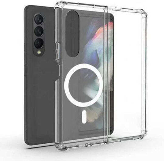 Transparent Magsafe Hybrid Back Case Samsung Galaxy Z Fold 3 Clear