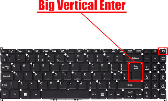 Laptop Keyboard Acer Aspire 5 A515-43 A515-52g Swift 3 Sf315-51 Sf315-52 Sf315-41 A315-57 A315-22 A315-42 Nki15131zr Nki15170bv Sv5t-a72b Uk No Frame Black Code 40708uknofr
