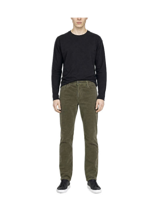 GROVER Men's Elastic Khaki Jeans Pants