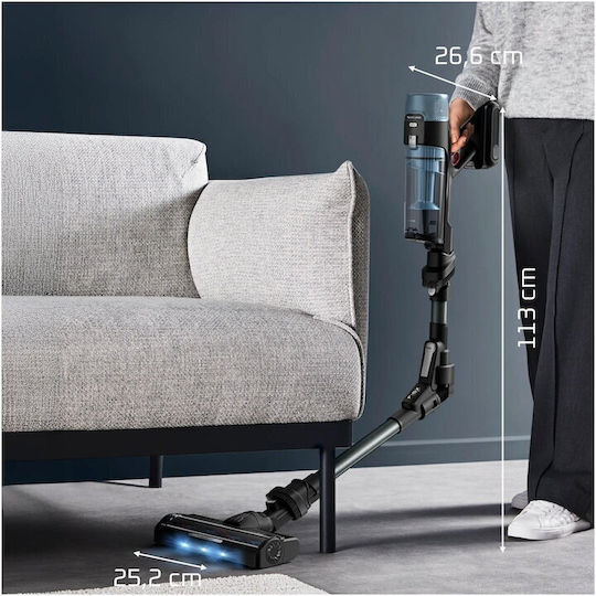 Rowenta X-force Flex 10.80 Акумулаторна Вертикална Прахосмукачка Тюркоазена