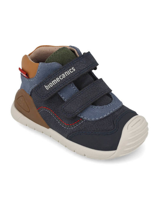 Kids Sneakers with Hoop & Loop Closure Navy Blue