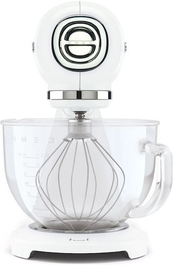 Smeg Кухненски робот 1000W с Неръждаем Казан 4.8lt Бяла