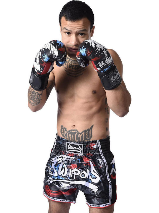 Боксерки Muay Thai 8 Weapons Cut Like A Blade 2.0 Черно Червено