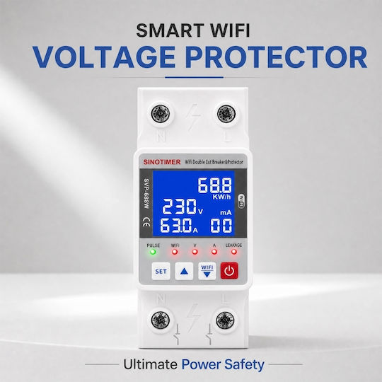 Sinotimer Comutator De Șină WiFi 63A