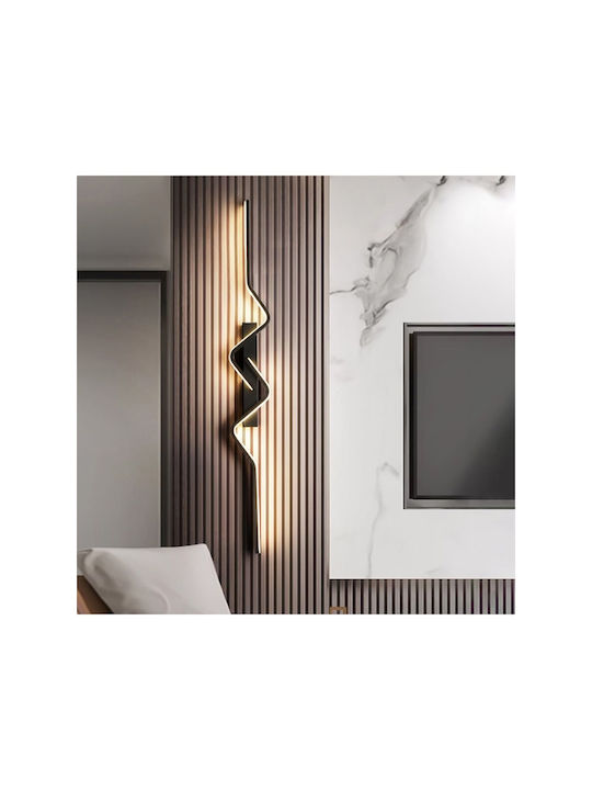 Jiju Lămpi de Perete Moderne cu LED Integrat și Lumină Albă Naturală Negru