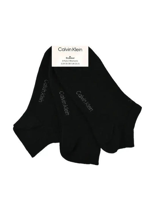 Calvin Klein Дамски Чорапи Black 3Пакет