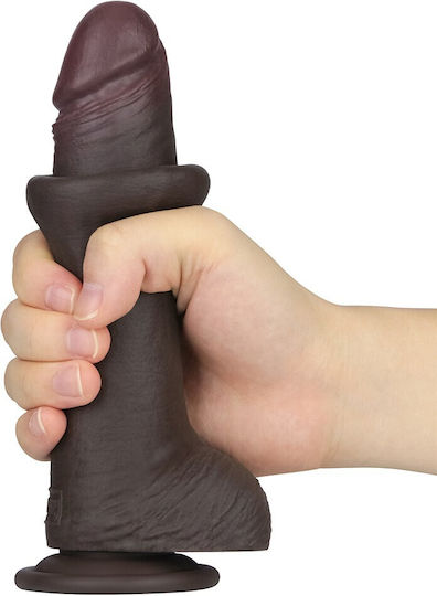 Lovetoy Dildo dublu cu ventuză negru