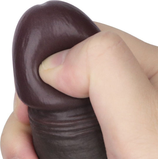 Lovetoy Dildo dublu cu ventuză negru