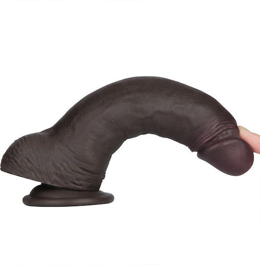 Lovetoy Dildo dublu cu ventuză negru