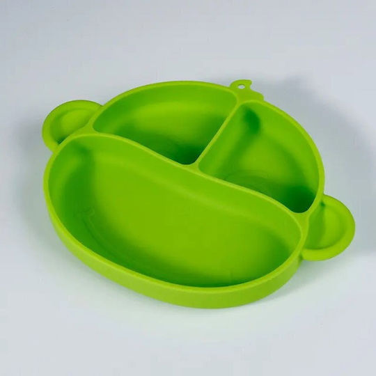 Set De Hrană Din Silicon Cu Bază Antiderapantă Galben 3 Piese Pentru 6+ Luni